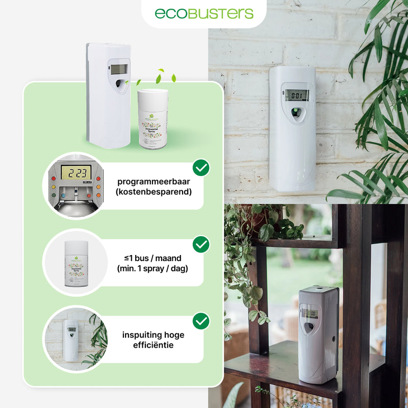Ecobusters vliegenspray dispenser (zonder batterijen)