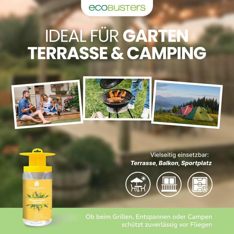 Fliegenfalle Garten + 40g Lockstoff