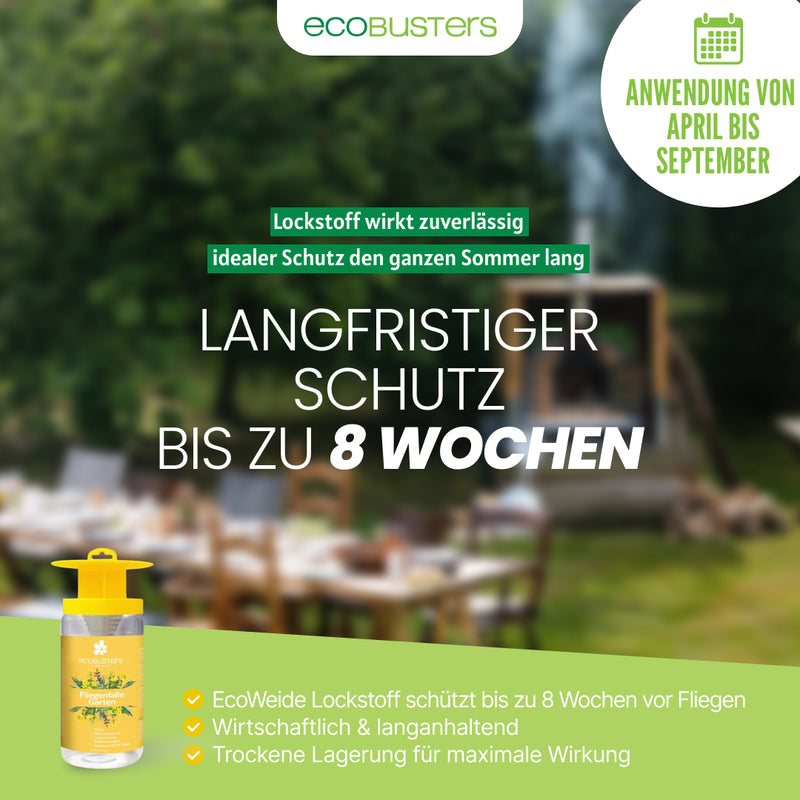 Fliegenfalle Garten + 40g Lockstoff
