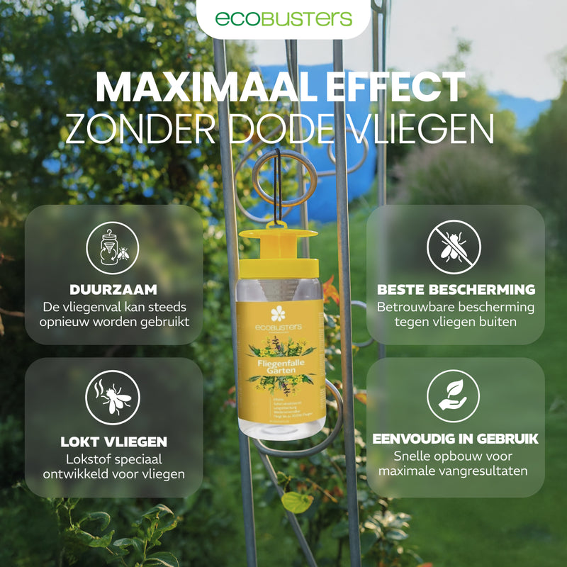 Vliegenval tuin + 40g lokmiddel