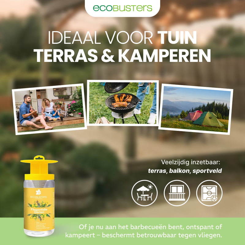 Vliegenval tuin + 40g lokmiddel